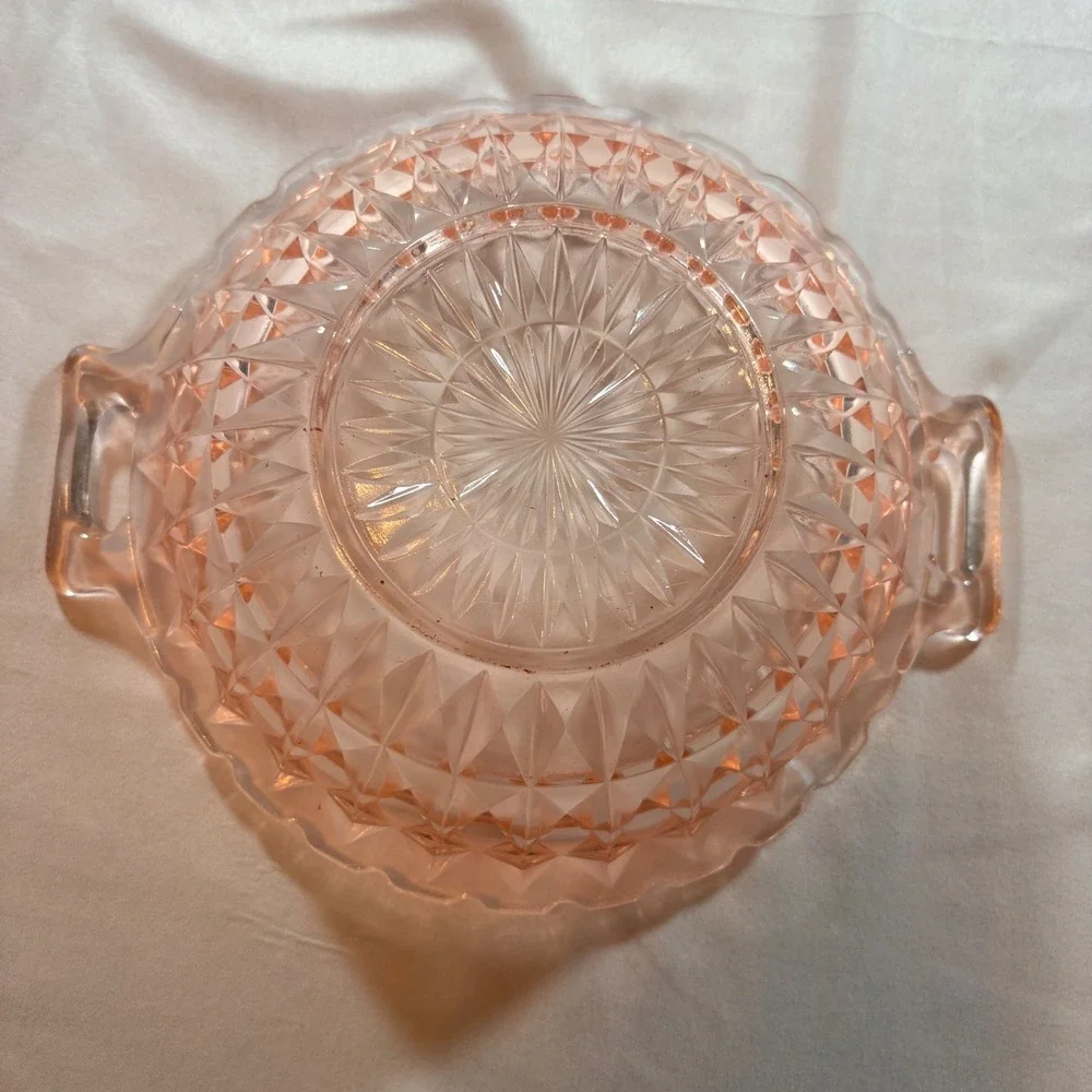 Indiana Glass Miss America Pink Depression Glass Serving Bowl 10
